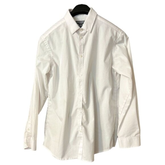 (6 for $25)Van Heusen Flex Husky Boys Long‎ Sleeve Button-Down Dress Shirt 14/16 - Picture 2 of 4